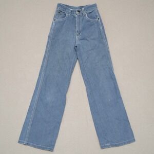 Vintage 80s Longstreet 100% Cotton Youth Denim Flare Jeans Size 8s